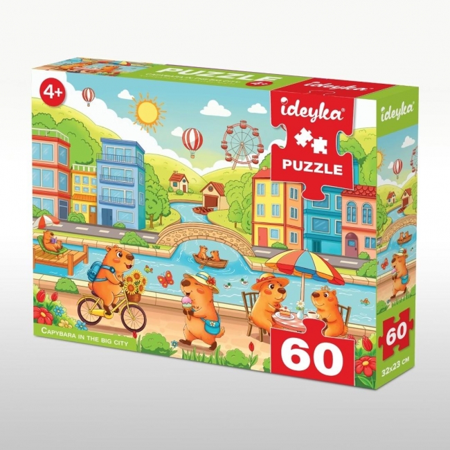 <img src='https://webimage.pl/pics/733/0/d4823104390015.jpg' style='height:440px' /> Puzzle 60 Kapibara w wielkim mieście Grałamigłówka
