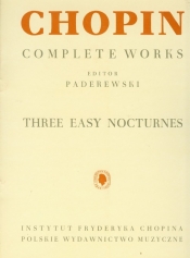 Chopin Complete Works Trzy łatwe nokturny