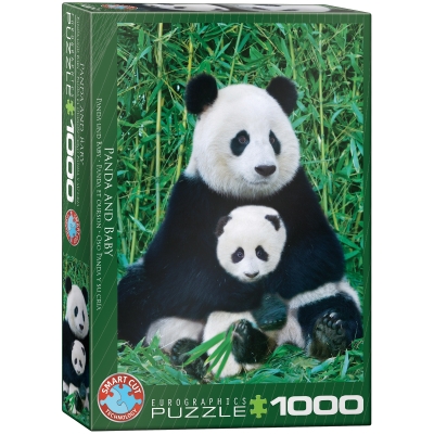 <img src='https://webimage.pl/pics/733/1/d628136601733.jpg' style='height:440px' /> Puzzle 1000 Panda & Baby 6000-0173