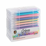 Długopisy żelowe w walizce 48 kolorów