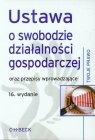 Ustawa o swobodzie działalności gospodarczej