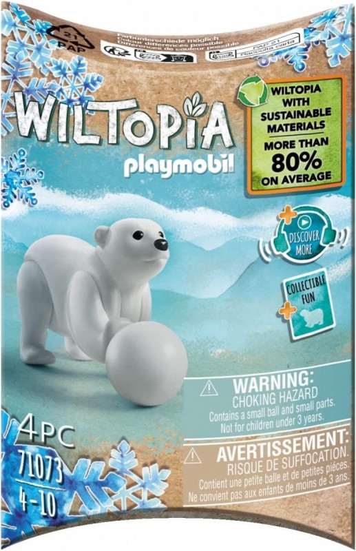 Zestaw figurek Wiltopia 71073 Mały niedźwiedź polarny (71073)