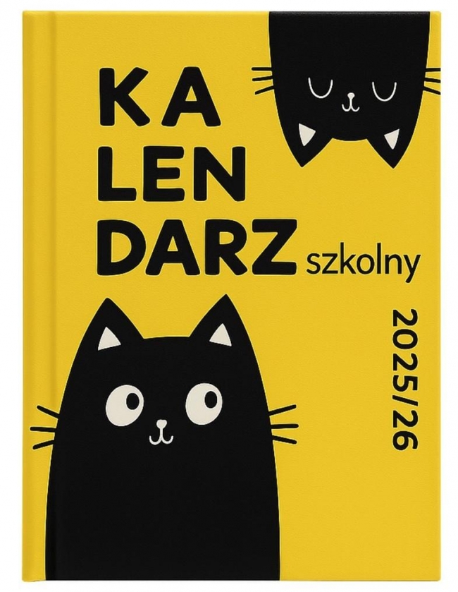 <img src='https://webimage.pl/pics/734/0/d5901421110734.jpg' style='height:440px' /> Kalendarz 2025/2026 A5 tygodniowy szkolny Kot