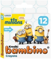 Kredki Bambino 12 kolorów Minionki