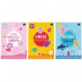 Kolorowanka A4 z naklejkami - Wodny świat (370899) (Uszkodzona okładka)