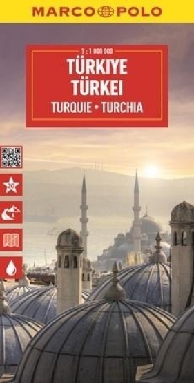 Mapa drogowa Turcja 1:1 000 000 - Opracowanie zbiorowe