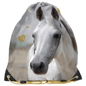Worek na buty Paso Horse złote serduszka