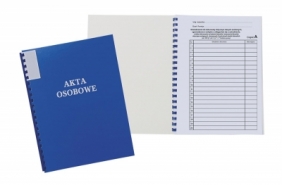 Teczka do akt osobowych Warta ABCD zadrukowana A4 - niebieski 250 g 230 mm x 310 mm (1824-339-079)