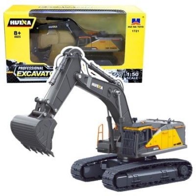 Koparka gąsienicowa metalowa czarna 1:50
