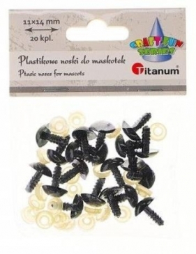 Nosy do maskotek plastikowe trójkątne 20szt