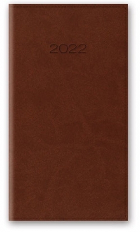 Kalendarz 2022 11T A6 kieszonkowy brązowy vivella