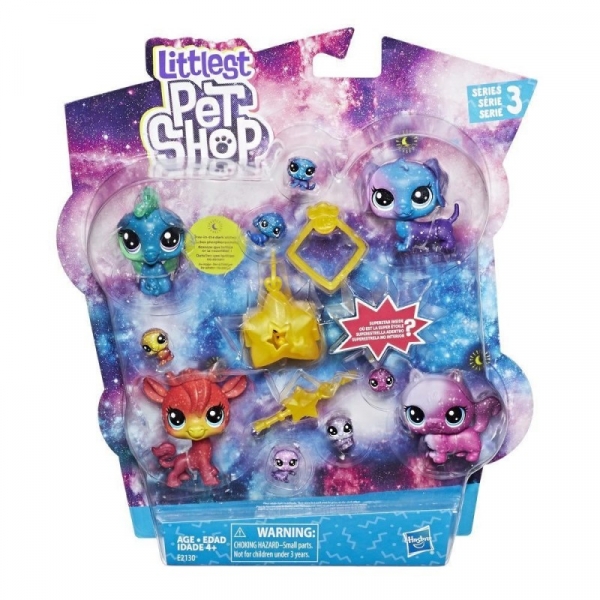 Figurki Littlest Pet Shop Kosmiczny Zestaw Zwierzaków (E2130)