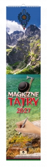Kalendarz 2027 paskowy wąski -  magiczne Tatry