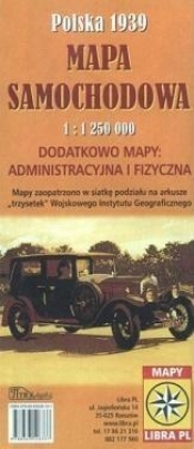 Polska 1939 Mapa samochodowa 1:1 250 000