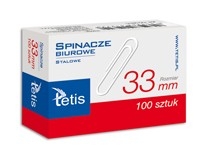 <img src='https://webimage.pl/pics/736/2/d5906858012736.jpg' style='height:440px' /> Paczka Spinacze biurowe okrągłe 33mm 100 szt 10 sztuk