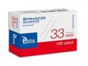 Paczka Spinacze biurowe okrągłe 33mm 100 szt 10 sztuk