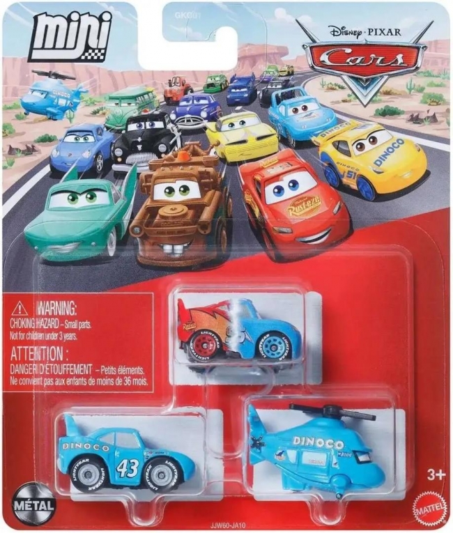 Cars mikroautka 3szt
