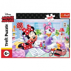 Trefl, Puzzle 160: Disney Minnie - Dzień z przyjaciółką (15373)
