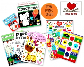 Przedszkole w domu. Ćwiczenia dla maluszka. Zestaw 3 książek z dodatkami - Agnieszka Wileńska