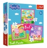 Puzzle 3w1 Peppa i przyjaciele