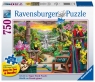 Ravensburger, Puzzle 750: Odpoczynek w tropikach (16802)(z ułatwieniem