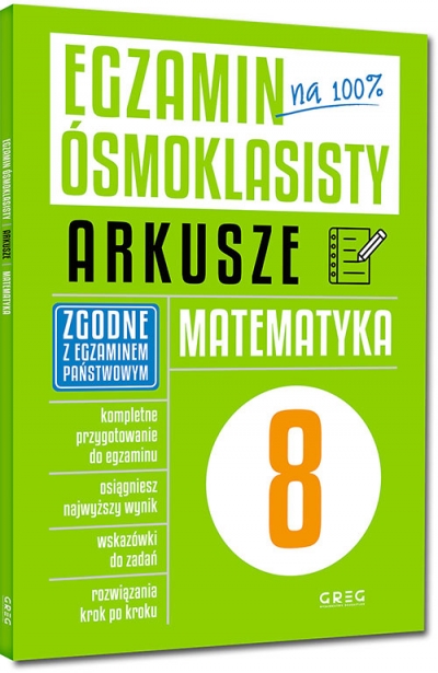 Egzamin ósmoklasisty - arkusze - matematyka (Uszkodzona okładka)