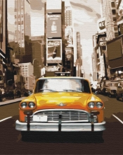 Obraz Paint it! Malowanie po numerach. New York taxi (BS8241)