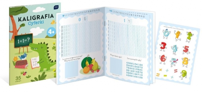 <img src='https://webimage.pl/pics/737/1/d5902277371737.jpg' style='height:440px' /> Kolorowanka A4/16K z naklejkami Cyfry + zadania