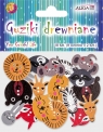 Guziki drewniane zwierzątka 18szt