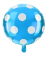  Balon foliowy kropki niebieski