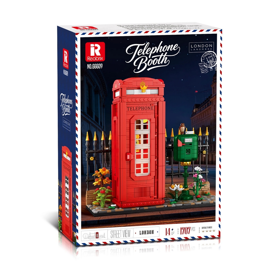 Reobrix, Klocki Budka Telefoniczna, 1707 elementów