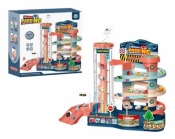 Parking piętrowy ze światłem