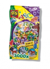 Koraliki do prasowanek 3000 sztuk perłowy miks (00773)
