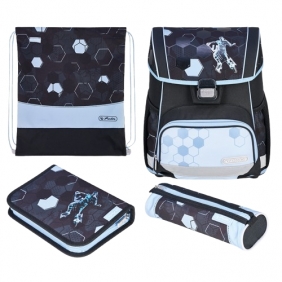 Herlitz Zestaw: Tornister Loop Plus - Cyber Soccer