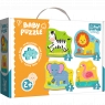  Puzzle Baby Classic 4w1: Zwierzątka na safari (36073)Wiek: 2+