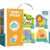 Puzzle Baby Classic 4w1: Zwierzątka na safari (36073)
