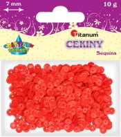 Cekiny okrągłe ceglaste matowe 7mm 10g.(CO7/1639)