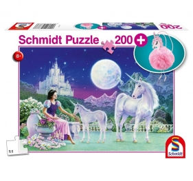 Puzzle 200: Jednorożec + pluszowy brelok (109399)