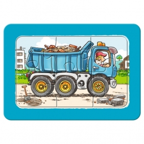 Moje pierwsze puzzle: Traktor, koparka i ciężarówka (6573)