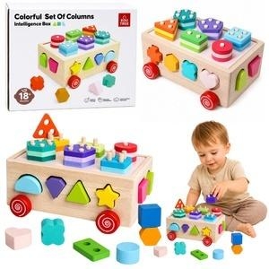 <img src='https://webimage.pl/pics/738/7/d5907990207738.jpg' style='height:440px' /> Sorter Edukacyjny Na Kółkach Drewniany