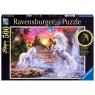  Ravensburger, Puzzle 500: Jednorożce nad rzeką (świecące w ciemności)