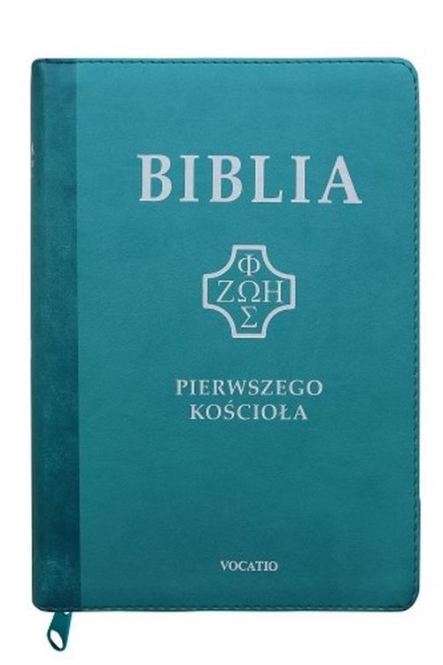 Biblia Pierwszego Kościoła turkusowa z paginatorami i suwakiem