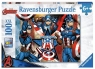  Ravensburger, Puzzle XXL 100: Marvel Kapitan Ameryka (12001073)Wiek: 6+