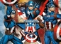 Ravensburger, Puzzle XXL 100: Marvel Kapitan Ameryka (12001073)