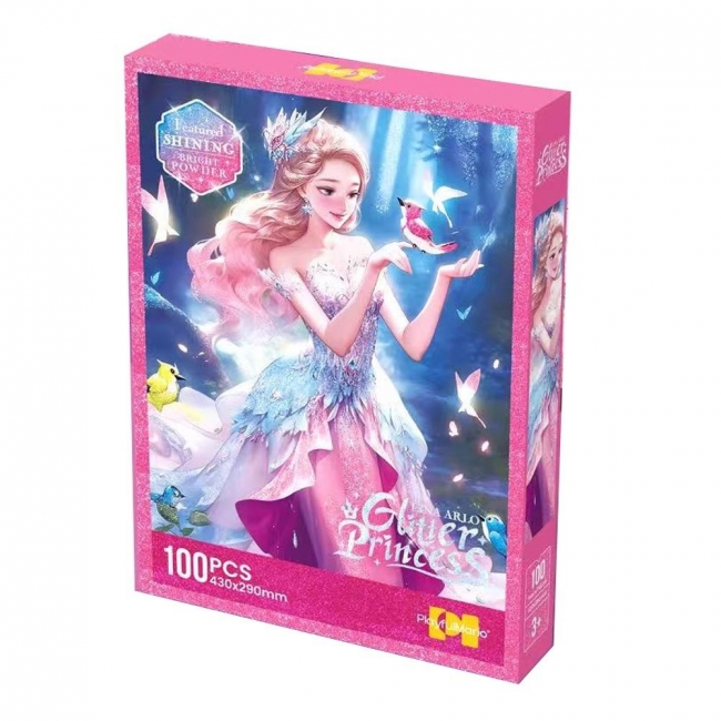 <img src='https://webimage.pl/pics/739/1/d5904109911739.jpg' style='height:440px' /> Puzzle 100 elementów z brokatem księżniczka
