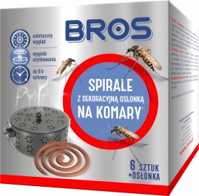 BROS spirale na komary z dekoracyjną osłonką