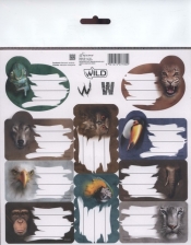 Naklejki na zeszyty Wild 25 sztuk