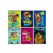 Zeszyt A5 Scooby-Doo w kratkę 54 kartki 10 sztuk mix