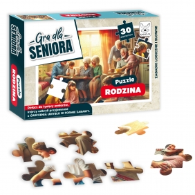 Gra dla Seniora. Puzzle Rodzina