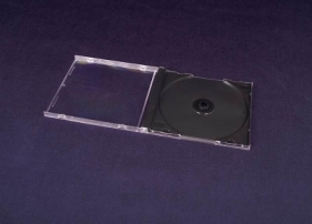 Pudełko na 1CD czarne Tray